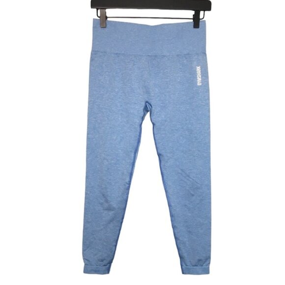 Gymshark Adapt Marl Blue Seamless Leggings - Picture 1 of 5